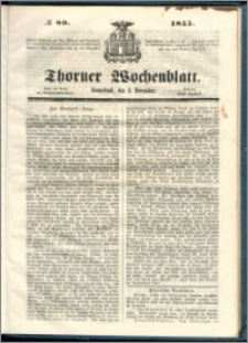 Thorner Wochenblatt 1855, No. 89