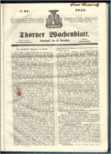 Thorner Wochenblatt 1855, No. 91