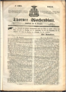 Thorner Wochenblatt 1855, No. 101 + Beilage
