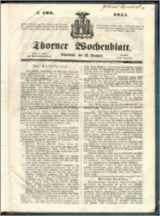 Thorner Wochenblatt 1855, No. 104