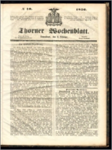 Thorner Wochenblatt 1856, No. 10