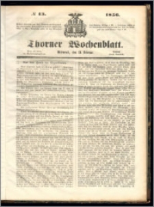 Thorner Wochenblatt 1856, No. 13