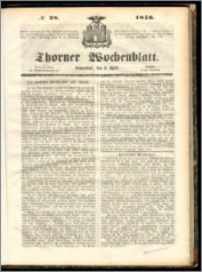 Thorner Wochenblatt 1856, No. 28