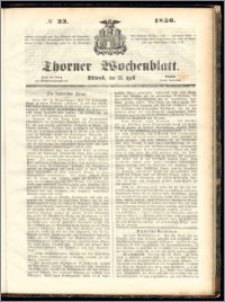 Thorner Wochenblatt 1856, No. 33