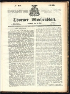 Thorner Wochenblatt 1856, No. 43