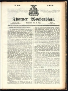 Thorner Wochenblatt 1856, No. 48
