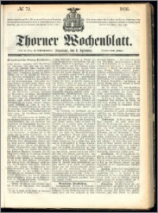 Thorner Wochenblatt 1856, No. 72