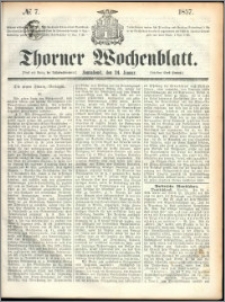 Thorner Wochenblatt 1857, No. 7