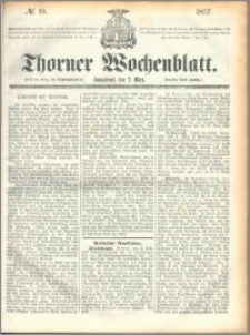 Thorner Wochenblatt 1857, No. 19