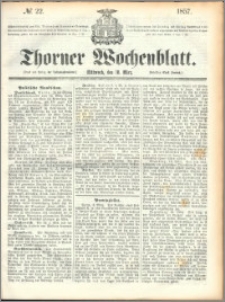 Thorner Wochenblatt 1857, No. 22