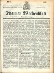 Thorner Wochenblatt 1857, No. 65 + Extra Beilage