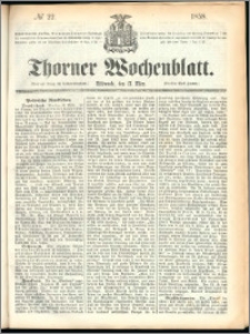 Thorner Wochenblatt 1858, No. 22 + Bibliographische Anzeigen No. 271