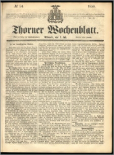 Thorner Wochenblatt 1858, No. 54