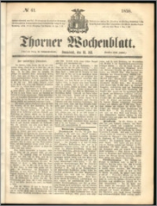 Thorner Wochenblatt 1858, No. 61