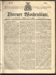 Thorner Wochenblatt 1858, No. 66