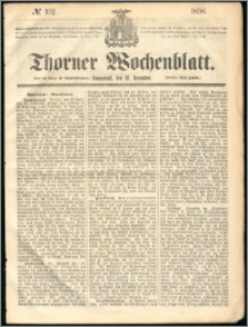 Thorner Wochenblatt 1858, No. 102 + dod. reklamowy