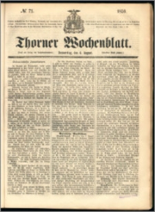 Thorner Wochenblatt 1859, No. 71