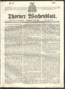 Thorner Wochenblatt 1860, No. 70