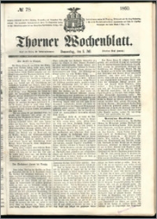 Thorner Wochenblatt 1860, No. 78