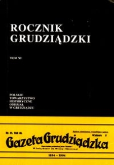 Rocznik Grudziądzki T.11