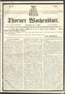 Thorner Wochenblatt 1861, No. 2