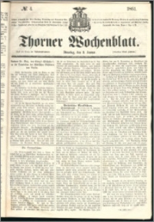 Thorner Wochenblatt 1861, No. 4