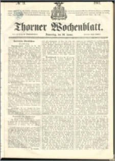 Thorner Wochenblatt 1861, No. 11