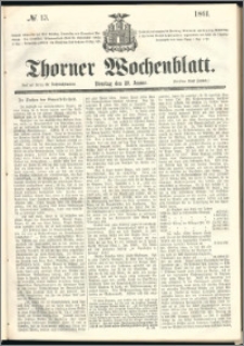 Thorner Wochenblatt 1861, No. 13