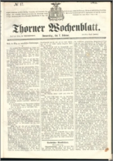 Thorner Wochenblatt 1861, No. 17