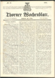 Thorner Wochenblatt 1861, No. 27