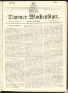 Thorner Wochenblatt 1861, No. 31
