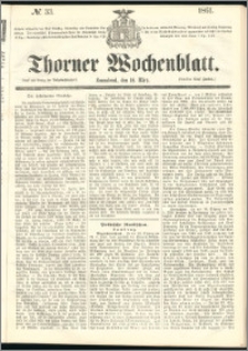 Thorner Wochenblatt 1861, No. 33