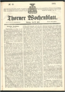 Thorner Wochenblatt 1861, No. 49