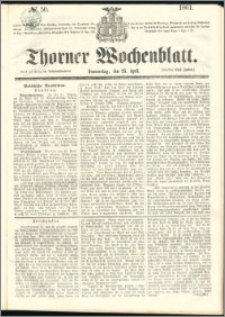 Thorner Wochenblatt 1861, No. 50