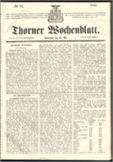 Thorner Wochenblatt 1861, No. 62 + Beilage