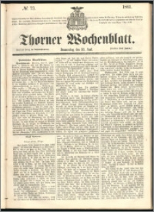 Thorner Wochenblatt 1861, No. 73