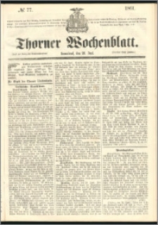 Thorner Wochenblatt 1861, No. 77