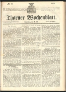 Thorner Wochenblatt 1861, No. 85