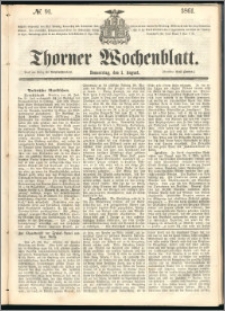 Thorner Wochenblatt 1861, No. 91