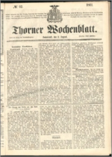 Thorner Wochenblatt 1861, No. 92