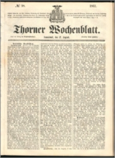 Thorner Wochenblatt 1861, No. 98