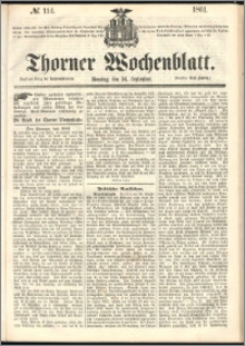 Thorner Wochenblatt 1861, No. 114