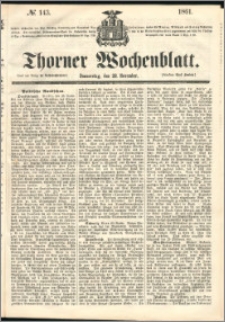 Thorner Wochenblatt 1861, No. 143 + Beilage