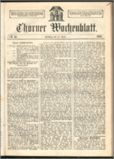 Thorner Wochenblatt 1862, No. 45 + Extra Beilage