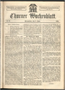Thorner Wochenblatt 1862, No. 67 + Extra Beilage