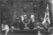 Uniwersytet Mikołaja Kopernika w Toruniu uroczyste wręczenie insygniów rektorskich prof. Ludwikowi Kolankowskiemu, 23 maj 1948 roku