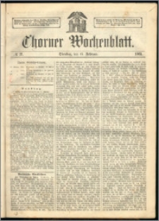 Thorner Wochenblatt 1863, No. 21