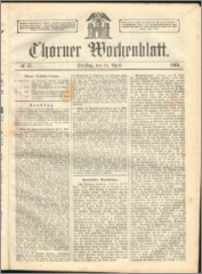 Thorner Wochenblatt 1863, No. 47 + Extra Beilage