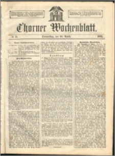 Thorner Wochenblatt 1863, No. 51 + Extra Beilage