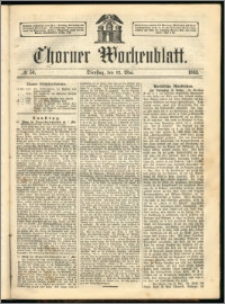 Thorner Wochenblatt 1863, No. 56 + Beilage